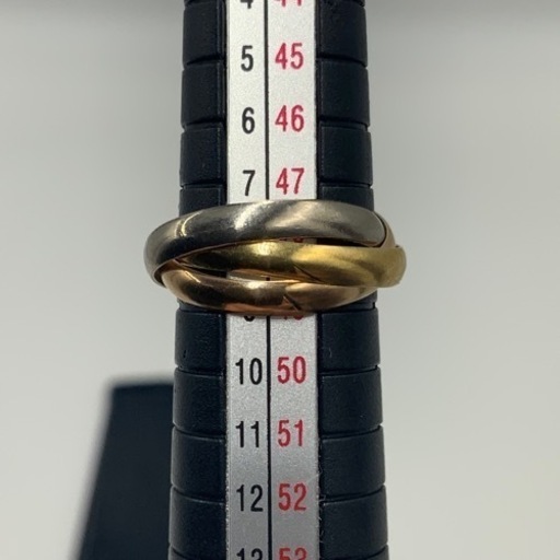 4℃ ヨンドシー　K18 K14 トリニティリング　4.5g