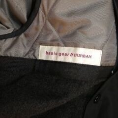 DURBAN ダーバン ライナー付き ステンカラー コート 　黒　サイズLの画像