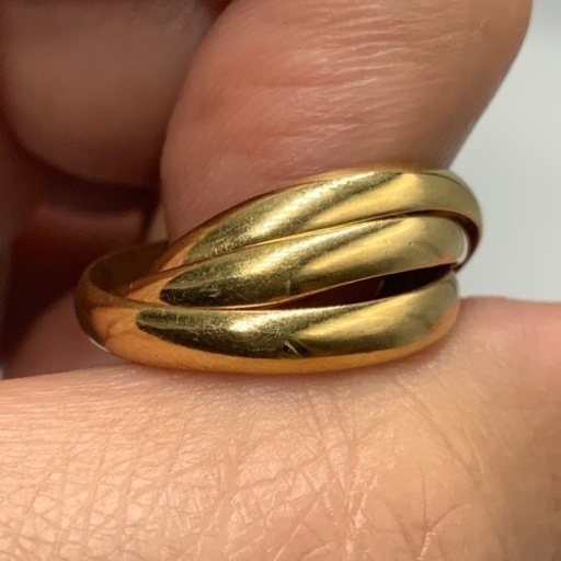 K18 18金　トリニティリング　5.2g 9号