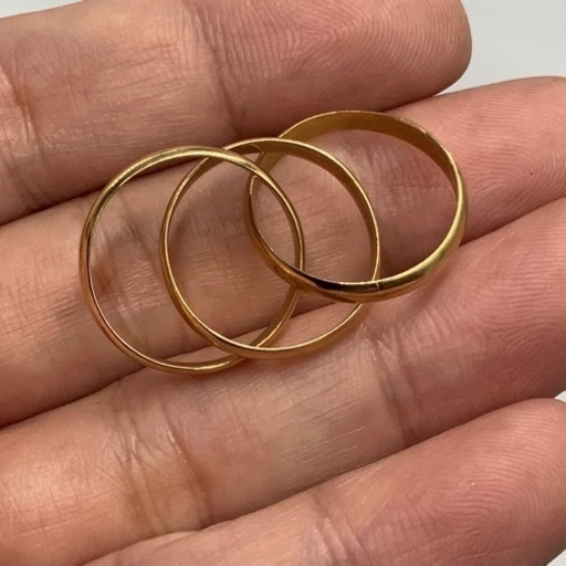 K18 18金　トリニティリング　5.2g 9号