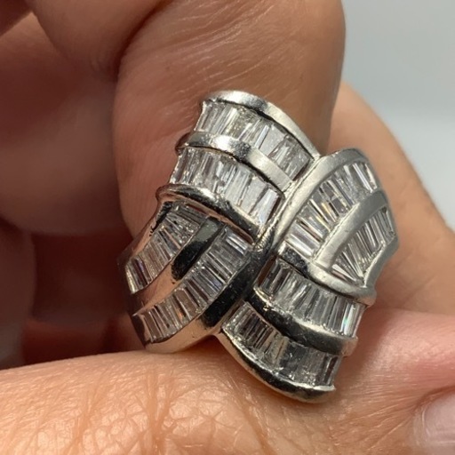 Pt900 プラチナ900 ダイヤモンドリング　1.5ct 7.7g