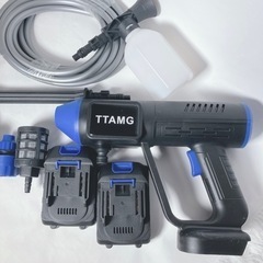 新品✨高圧洗浄機 コードレス 充電式　 ハンディウォッシャー バッテリー 2個の画像