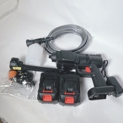 新品✨高圧洗浄機 コードレス 充電式高圧洗浄機 ハンディウォッシャー バッテリー 2個の画像