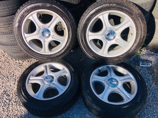 冬タイヤ 195/55R15 便利なアルミ付きスタッドレス4本組