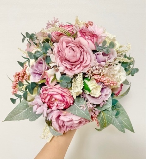 ブートニア付き ウェディングブーケ