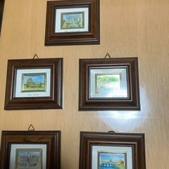 イタリア風景ミニ額縁５枚セット