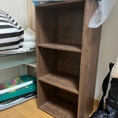 茶色 カラーボックスの画像