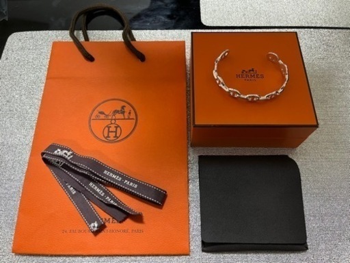 エルメス　シェーヌダンクル　アンシェネ　バングル　ブレスレット　LGサイズ