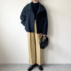 GU スタンドカラー ショートコートの画像