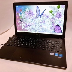 初期設定済 ASUS  大容量500GB WEBカメラ/DVDつき　