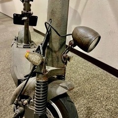 アーミーキャンプ仕様 電動バイク ボード 0.6kw 軽自動車税廃車済 原付第1種電 armyの画像
