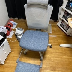 サンワサプライ150-SNCM019 フットレスト付き ハイバック メッシュ オフィスチェア(定価39800円)の画像
