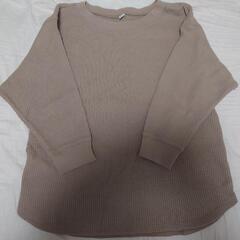 ワッフルクールネックＴシャツ（七分袖）