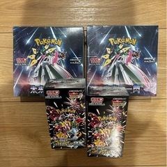 ポケモンカード　シュリンク付box 未来の一閃&シャイニートレジャーexの画像