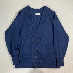 AUBERGINE カーディガン　ブルー