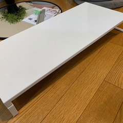 【※募集停止中】モニター台【元値2,452円】【ホワイト】