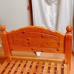 【お譲り先決まりました】木製 シングルベッド スノコの画像