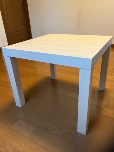 ★IKEA　LACKテーブル（白オーク調）