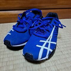 asics　アシックス　23センチ　ひも　男子　シューズ　LAZ...
