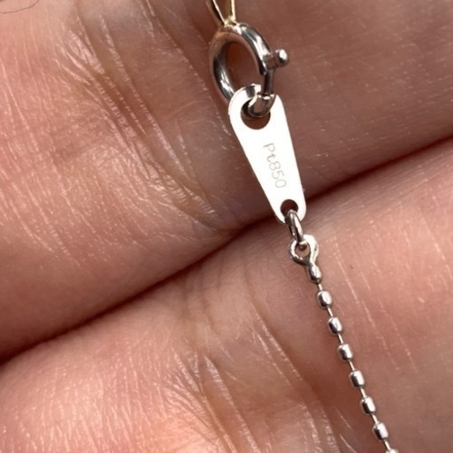 pt850 pt900 ダイヤモンドクロスネックレス　2.9g 0.24ct