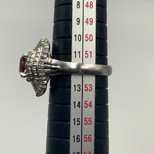 Pt900 ルビー　ダイヤモンドリング　 0.77ct 0.9ct 8.5g