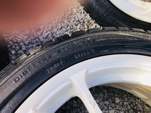 冬タイヤ 225/45R17 日本製アルミ付き深溝スタッドレス 4本組