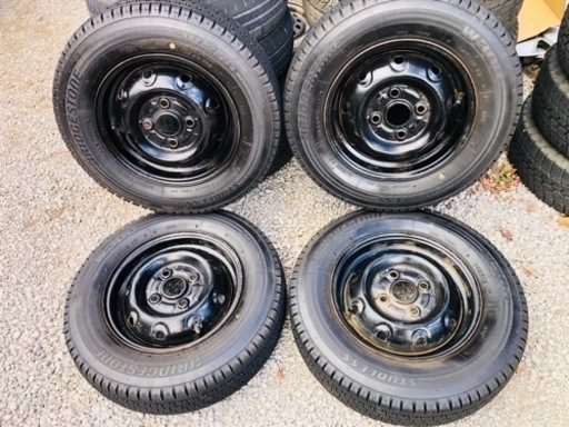 冬タイヤ 145R12 LT軽自動車用ホイール付 2021年製深溝スタッドレス 4本組