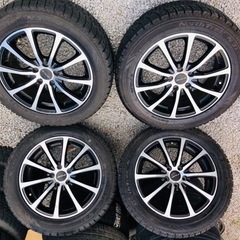 冬タイヤ 205/55R16 プリウス等用アルミ付き日本製スタッ...