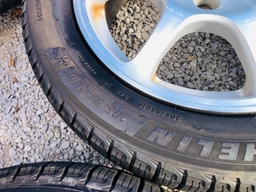 冬タイヤ 205/55R16 ホンダ純正PCD114アルミ付深溝スタッドレス 4本組