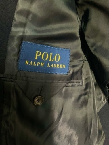 【未使用美品】Polo Ralph Laurenチェスターコート　ウール　紺色　メンズ　Lサイズ