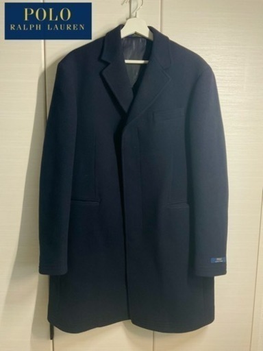 未使用美品】Polo Ralph Laurenチェスターコート ウール 紺色 メンズ L 未使用美品】Polo Ralph Laurenチェスターコート ウール 紺色 メンズ L