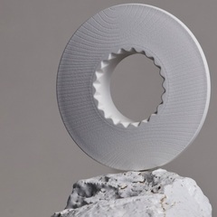 ORIGAMI ドリッパーホルダー　木目　ホワイト新品の画像