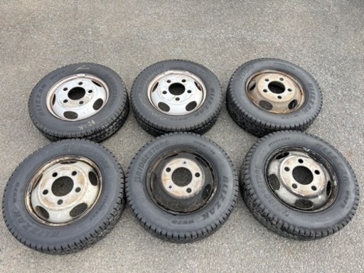 215/70R17.5 スタッドレス ブリヂストン ブリザック LT バリ溝 2022年製 6本セットキャンター ローザ等