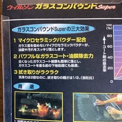 車の窓の油膜とり　ガラスコンパウンド　新品未使用未開封品の画像