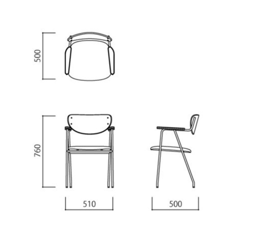 【新品！IDEE】DJANGO ARM CHAIR Black frame × Gray
