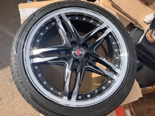 AME STEINER 18×7.5J 5穴　1本だけの出品 スペアー