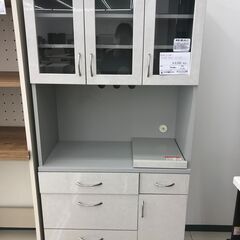 ★ジモティ割あり★ NITORI レンジ台 グレー H180×D41×W85 クリーニング済み HJ1483