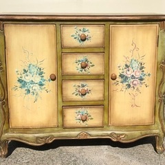 木製多目的収納チェスト　6ボックスの画像