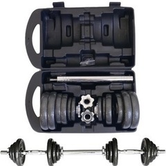 ダンベル　調整可能ダンベル　鉄ダンベル　可変式 2個セット 収納ケース 付き トレーニング ホームジム 20kg の画像