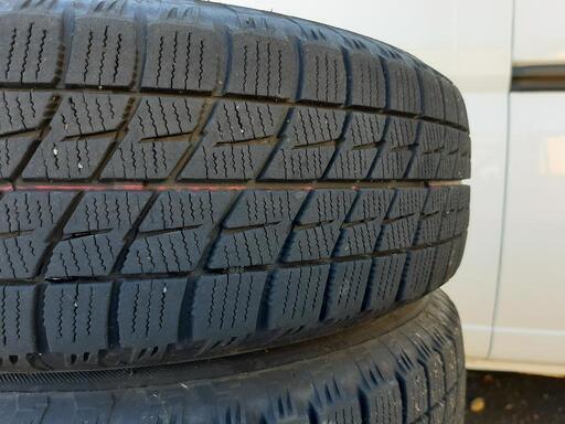 軽自動車　冬タイヤとアルミの4本セット　155/65R13