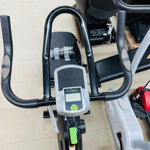 ★652 FITBOX フィットボックス エアロバイク 黒×緑 フィットネス ウェルネス【リサイクルマート鹿児島宇宿店】