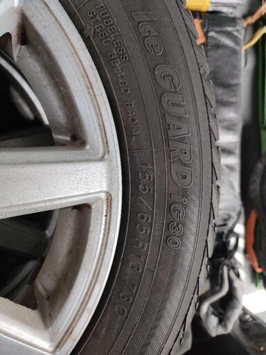 スタッドレス、アルミセット、155/65/13
