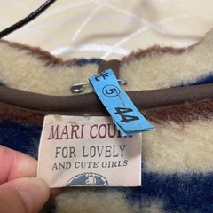 MARI COURTネイティブ柄❤️個性的！レトロ！フリース ダッフルコートの画像