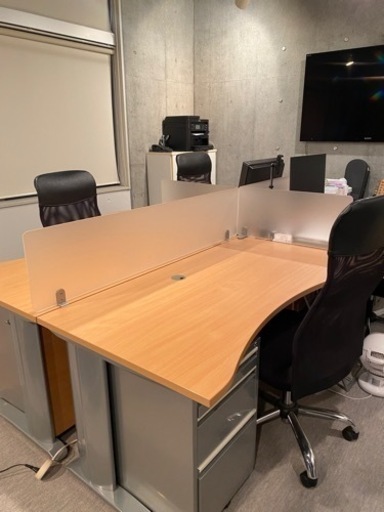 【取引進行中】家具 オフィスデスク セット チェアー ワゴン