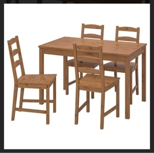 IKEA ダイニングテーブル　イス4脚セット