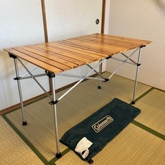 ◆コールマン ナチュラルウッドロールテーブル110
