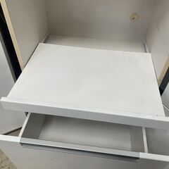 リサイクルショップどりーむ荒田店 No9193 食器棚　レンジ台　白　汚れありのため大特価♪の画像
