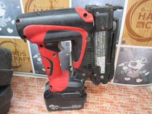 MAX マックス TJ-2514J 充電式タッカ 中古品 18V バッテリー×2 充電器 【ハンズクラフト宜野湾店】