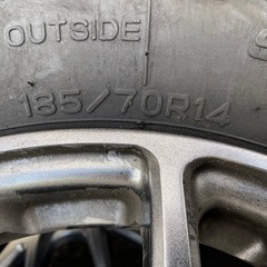 🚗【冬用タイヤ】スタッドレス＆アルミ 付 ヤリス/アクア/フィット14【カー用品･ホイール買取アールワン田川】の画像