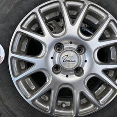 🚗【冬用タイヤ】スタッドレス＆アルミ 付 ヤリス/アクア/フィット14【カー用品･ホイール買取アールワン田川】の画像